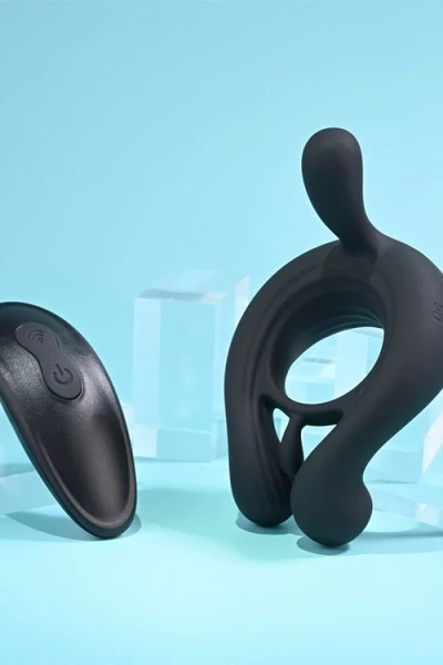 Playboy Triple Play Remote Controlled 4.4" Couples Ring