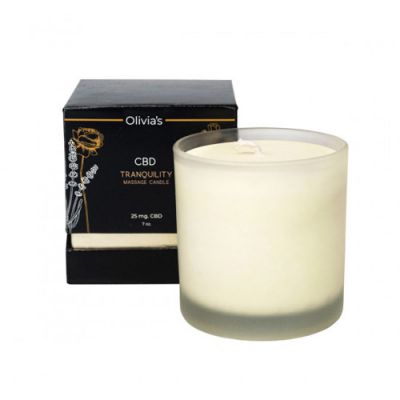 CBD tranquility massage candle