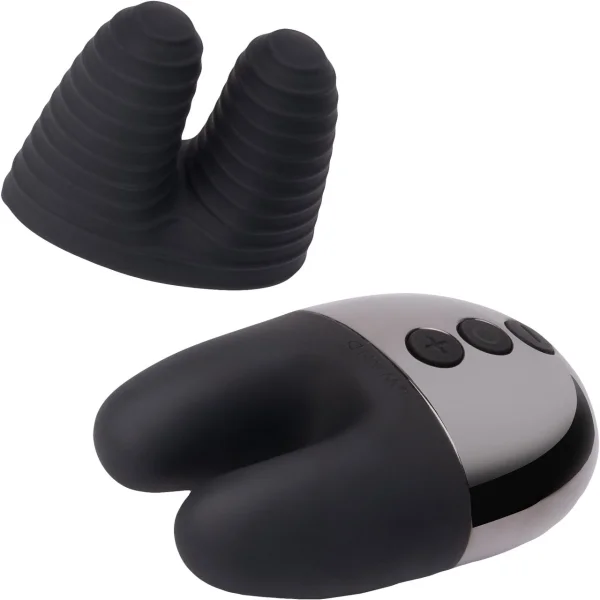 Le Wand Chrome Double Motor Vibrator - Black
