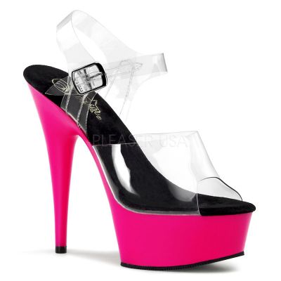 DELIGHT 608UV 6 Stiletto Heel Ankle Strap UV PF Sanda