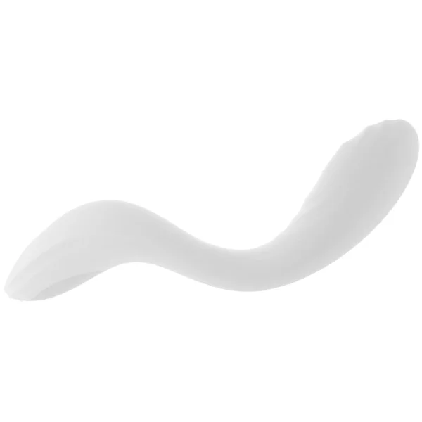 Satisfyer Rrrolling Pleasure Silicone Rechargeable Waterproof 12-Function G-Spot Vibrator - White