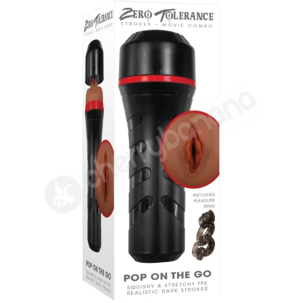 Zero Tolerance Pop On The Go Dark Realistic Stroker