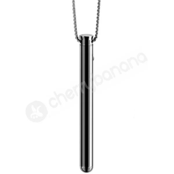 Le Wand 3.5" Whisper Quiet Vibrating Necklace in Black