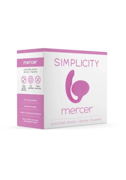 MERCER Anal Bullet Vibrator (Pink)