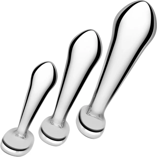 B-Vibe Stainless Steel P-Spot Training Set