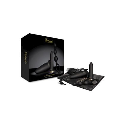 Fredericks Of Hollywood Rechargeable Bullet Plug Sleeve And Beads Black