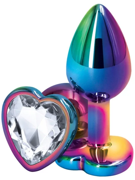 Rear Assets Multicolour Heart Small BUTT PLUG