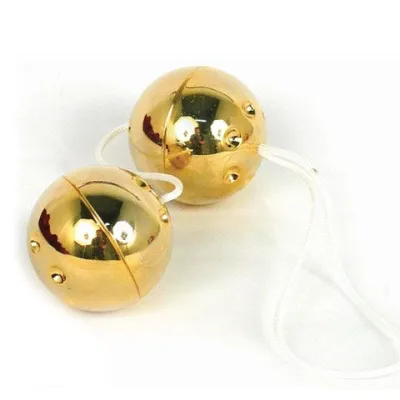 Duo Balls Gold Plastic
