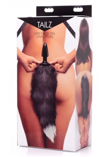 Tailz Grey Fox Tail Anal Plug