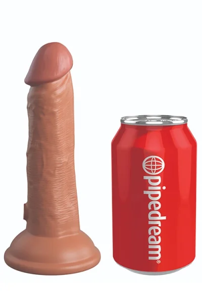 Pipedream King Cock Elite Dual Density Vibrating 6" Silicone Dildo