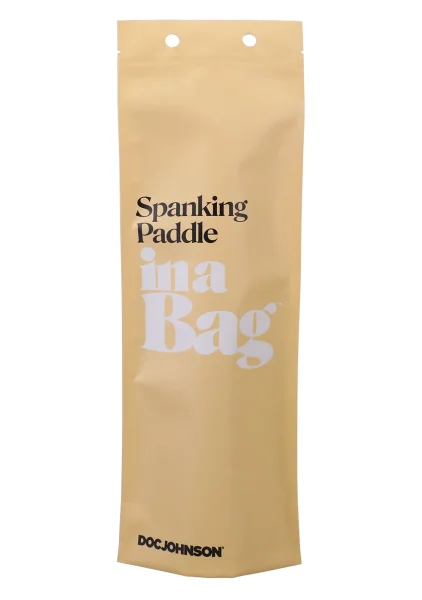 In A Bag Black Spanking Paddle By Doc Johnson