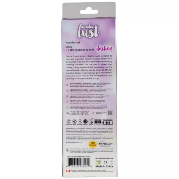 B.M.S. Enterprises Wonderlust Destiny Wand Massager