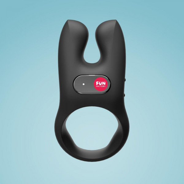 Fun Factory NOS Vibrating Silicone Cock Ring - Black