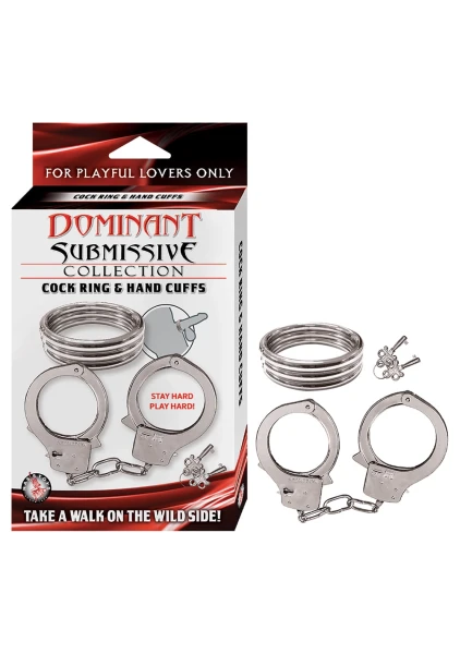 Dominant Submissive Cockring and Handcuffs