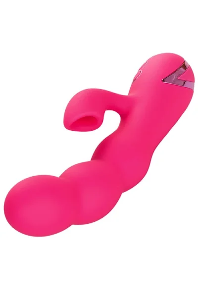 California Exotic Oceanside Orgasm Silicone Rabbit Vibrator with Clitoral Suction