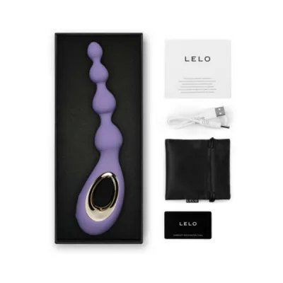 Luxury Vibrators Lelo Soraya Anal Beads Purple