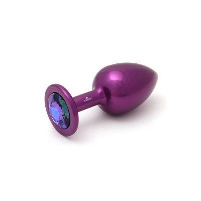 Rosebuds Purple Aluminum Lightweight Butt Plug 3 Jewel Colors