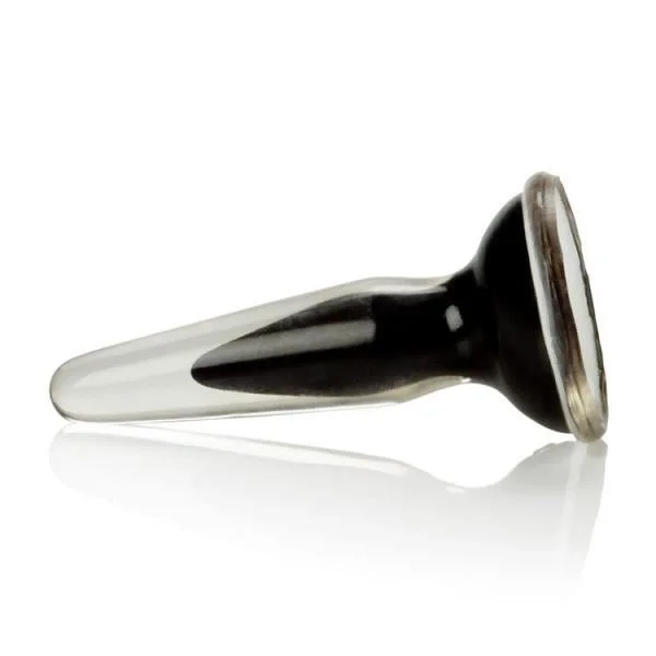 Crystal Cote Silicone Butt Plug Black — image 6 of 8