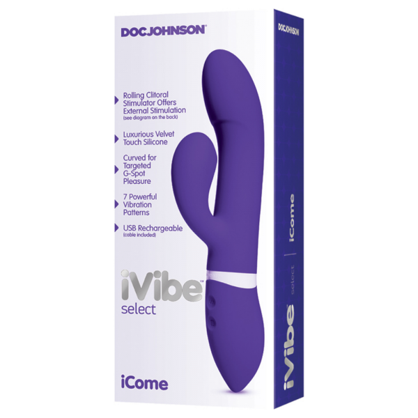 Doc Johnson IVibe Select-ICome-Purple 9"