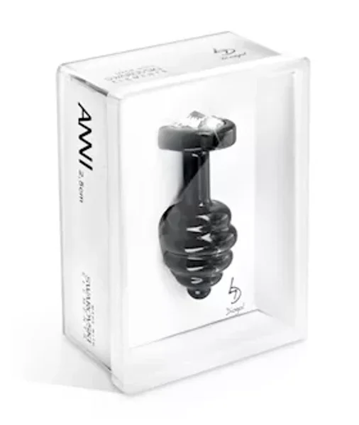 Anni Ano Ribbed T3 Butt Plug - Black - 35mm — image 5 of 5