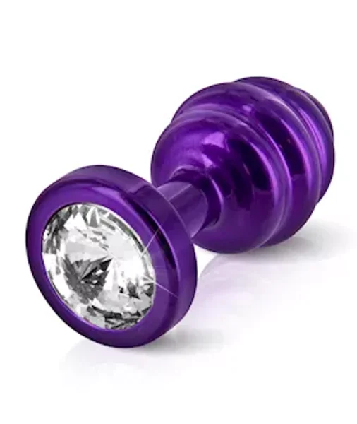 Anni Ano Ribbed Butt Plug - Purple - 35mm — image 3 of 4