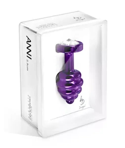 Anni Ano Ribbed Butt Plug - Purple - 35mm — image 4 of 4
