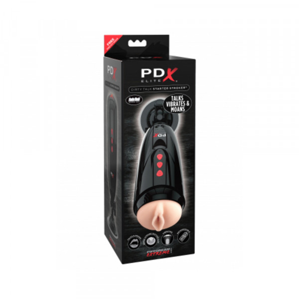 PDX ELITE Dirty Talk Starter Stroker