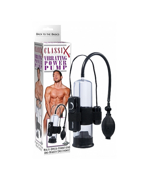 Classix Vibrating Power Pump-Black
