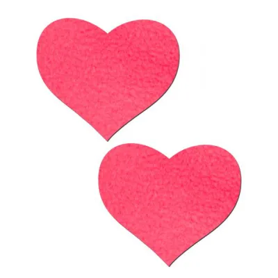Heart Neon Pink Pasties O S