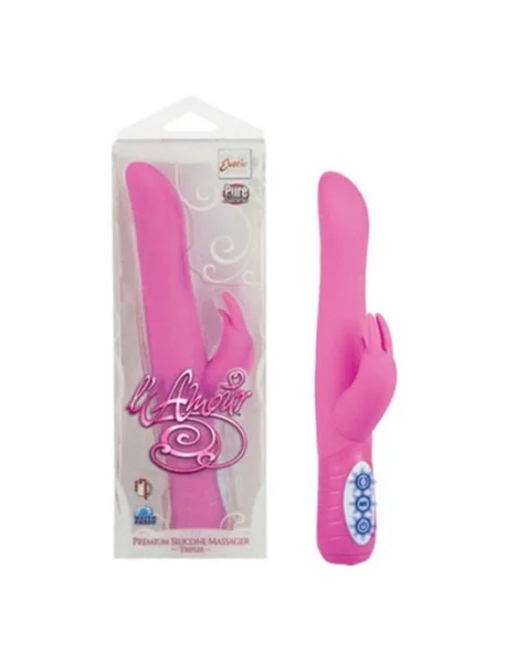 Lamour Premium Silicone Massager Tripler - 9.2 Inch