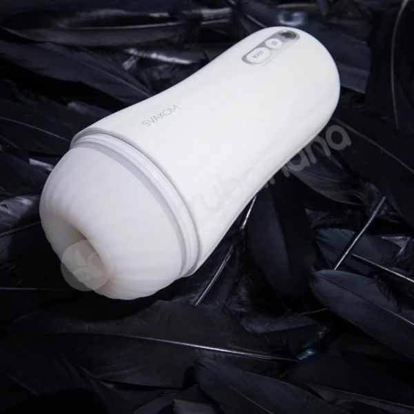 Svakom Robin White Ultra Soft Textured Sleeve In Sturdy Case Masturbator
