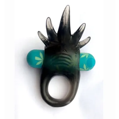 Ziggy Pot Leaf USB Rechargeable Vibratiing Erection Enhancer Ring 420 Series
