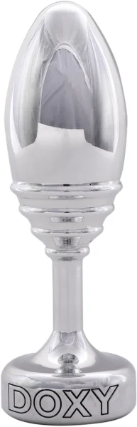 Ribbed Metal Butt Plug