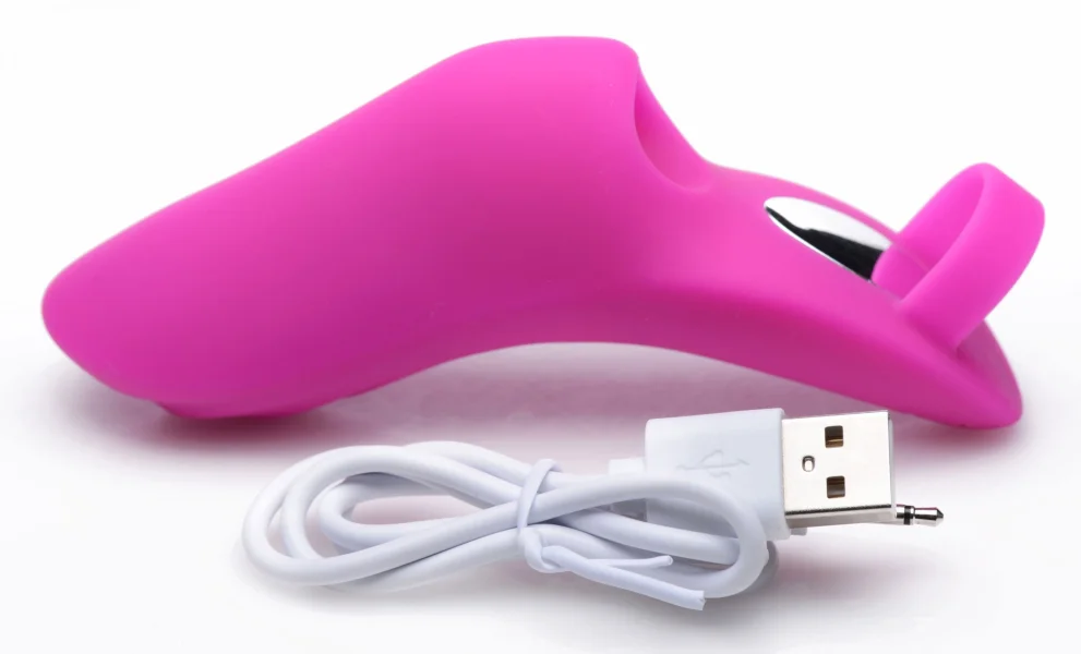 7x Finger Bang Her Pro Silicone Vibrator - Pink