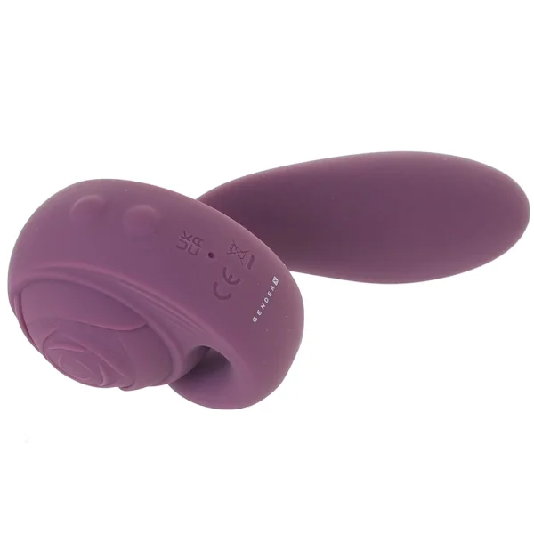 Gender X Poseable You Rechargeable Waterproof Silicone Dual Stimulation Vibrator - Purple