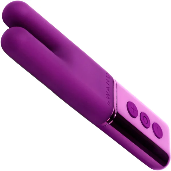 Le Wand Chrome Deux Dual-Motor Vibrator - Dark Cherry