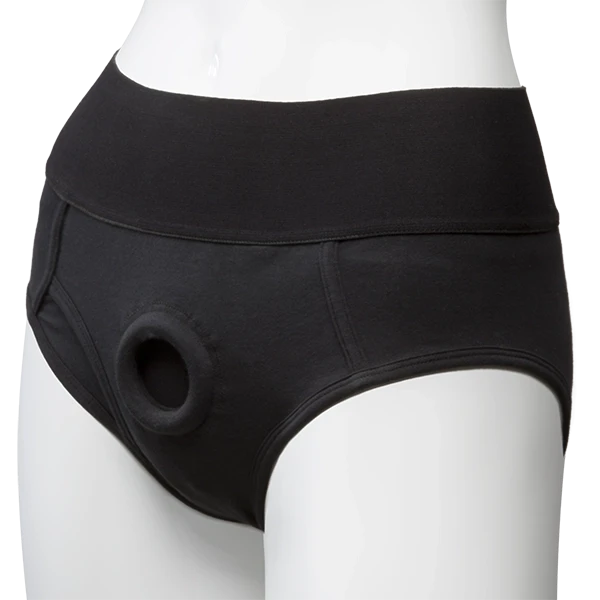 Vac-U-Lock Panty Harn w/Plg Briefs S/M