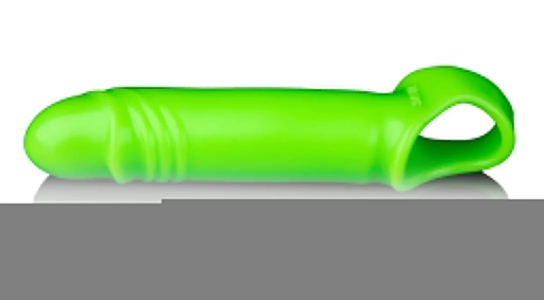 Smooth Stretchy Penis Sleeve - Glow in the Dark