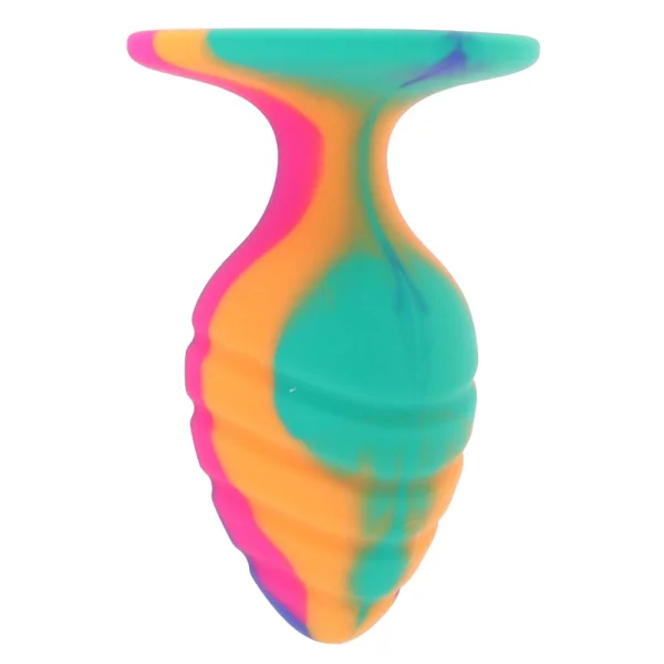 Cheeky Medium Swirl Tie Dye Butt Plug