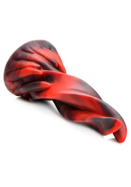 Hell Kiss Twisted Tongues 7.4" Silicone Suction Cup Dildo By Creature Cocks