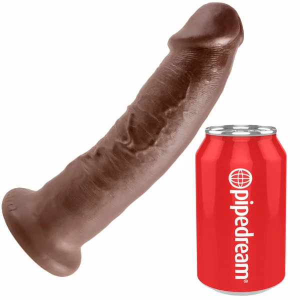 King Cock 9" Suction Cup Dildo - Chocolate