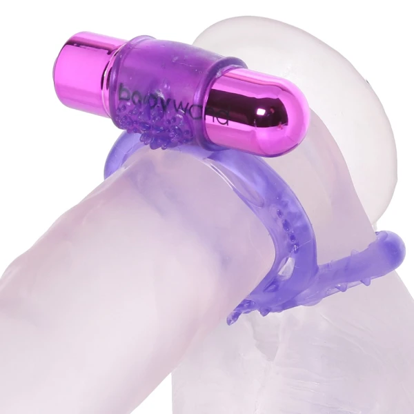 BodyWand Rechargeable Duo Textured Ring in Purple — image 6 of 6