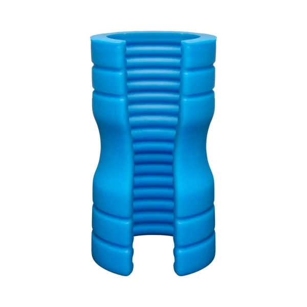 Optimale Truskyn Silicone Stroker Ribbed Blue