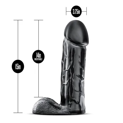 Jet Brutalizer 15 Inch Dildo Black