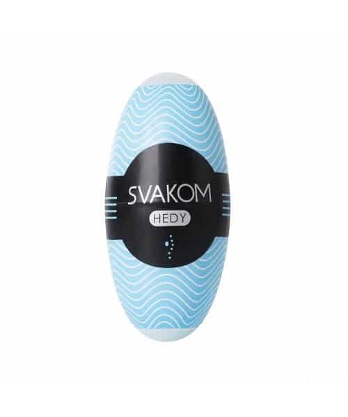 Svakom Hedy Reuseable Egg Style Male Masturbator - Blue
