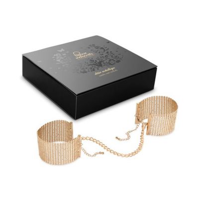 Bijoux Indiscrets Handcuffs Desir Metallique Gold