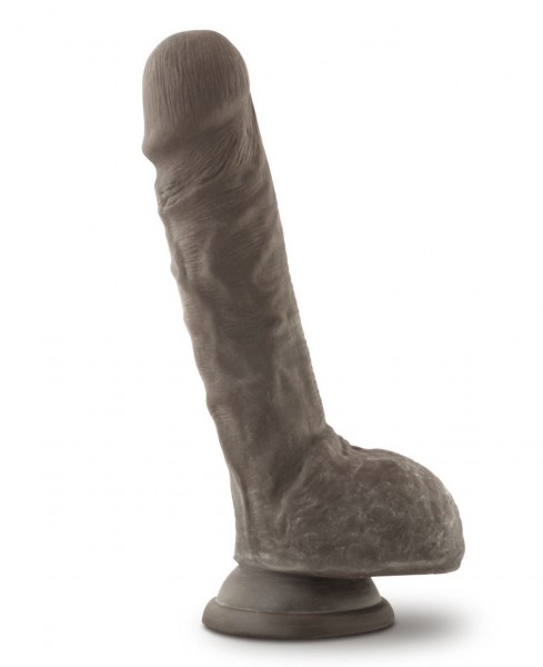 Blush Novelties Au Naturel Sensa Feel Dildo 9" - Chocolate
