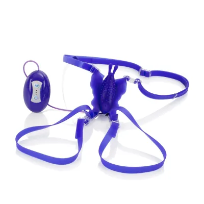 7 Function Silicone Love Rider Butterfly Kiss Purple