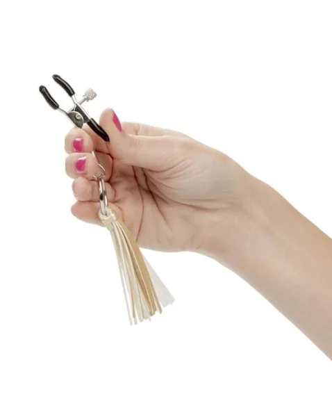 Nipple Play Playful Tassels Nipple Clamps - Gold