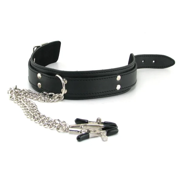 Collar with nipple clamps